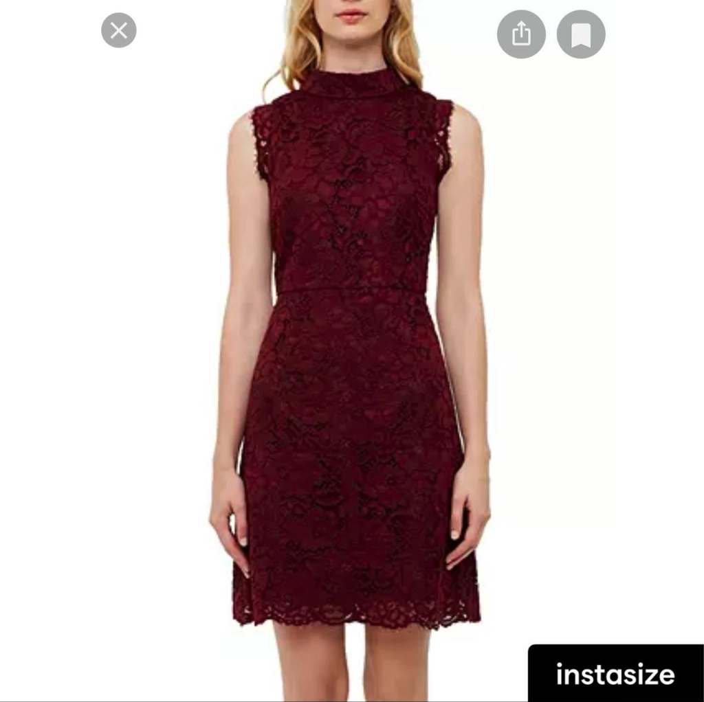 Ted Baker High Neck Lace Dress